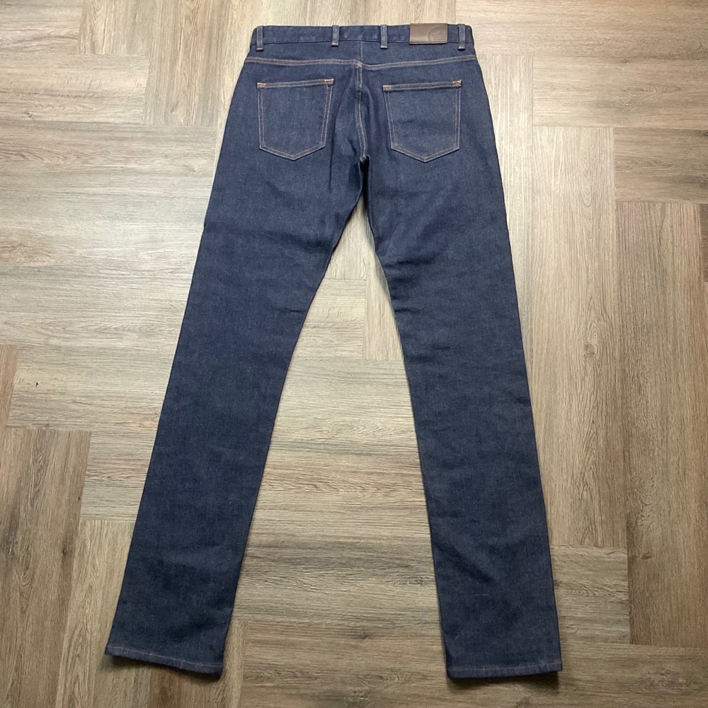 NWT Peter Millar Collection Japan Selvedge Jeans Mens 32x35 Dark Wash Classic - Picture 4 of 12
